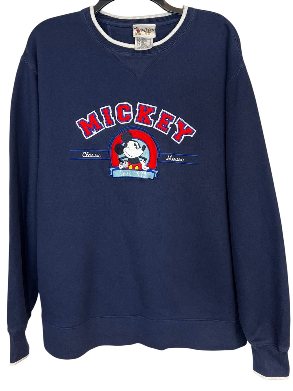 Vintage Walt Disney World Adult Unisex Sweatshirt Classic Mickey Mouse